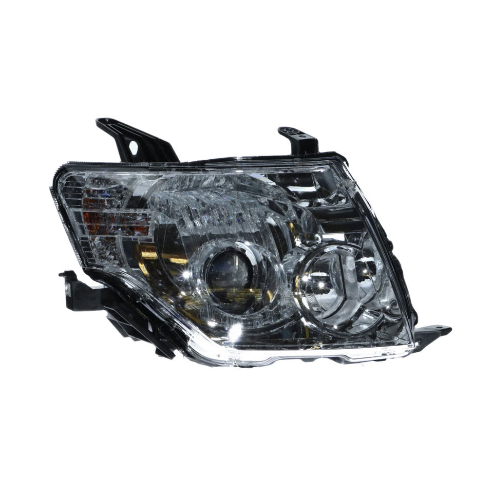 Halogen Head Lamp Drivers Side OEM suits Mitsubishi Pajero 2008 to 2014