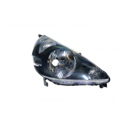 Chrome Head Lamp Drivers Side OEM Suits Honda Jazz VTi/VTi-S GD 2004 to 2008