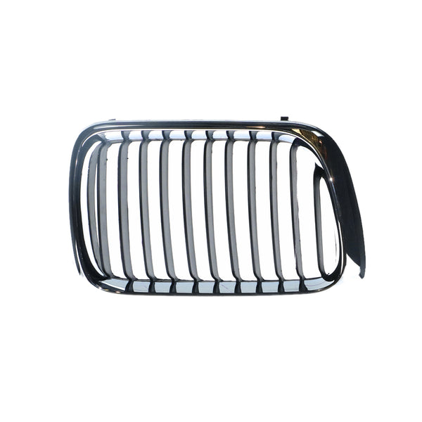 Chrome/Black Grille Drivers Side Aftermarket Suits BMW 3 Series E36 1996 to 1998