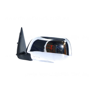 Chrome Door Mirror Sail Mount Passenger Side Aftermarket Suits Toyota Hilux 80 Series 1988 to 1997