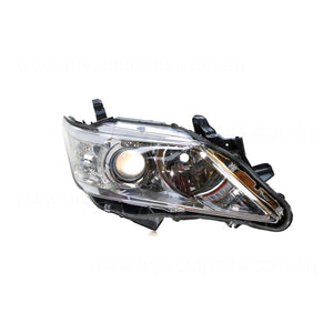 Halogen Head Lamp Drivers Side Genuine Suits Toyota Aurion GSV50R 2012 to 2017