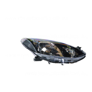 Halogen Manual Adjust Head Lamp Drivers Side OEM Suits Mazda 2 DE 2007 to 2014