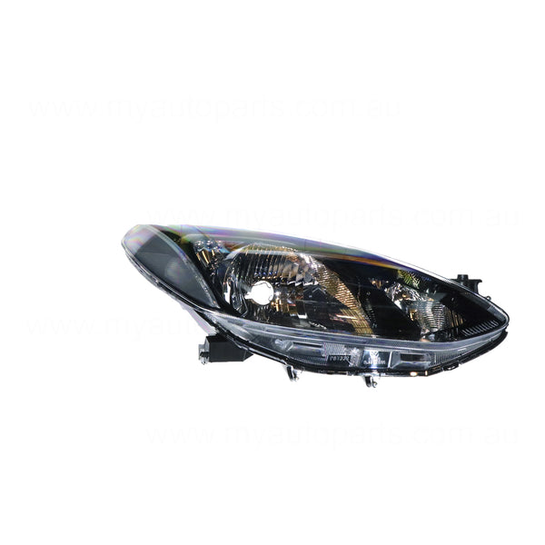 Halogen Manual Adjust Head Lamp Drivers Side OEM Suits Mazda 2 DE 2007 to 2014