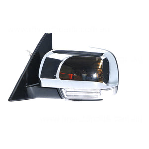 Chrome Door Mirror With Indicator Passenger Side OEM suits Mitsubishi Pajero 2008 On