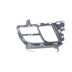 Front Bar Grille With Fog Light/Wash/Sensor Mount Driver Side Aftermarket Suits Mazda 6 GH 2/2008 to 3/2010