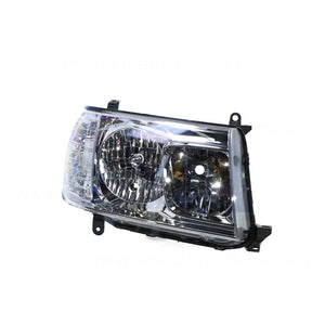 Head Lamp Drivers Side Genuine Suits Toyota Landcruiser 100 Series 2005 to 2007