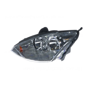 Halogen Manual Adjust Head Lamp Passenger Side Certified Suits Ford Focus LR 2002 to 2004