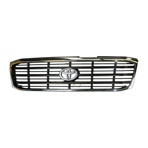 Black with Chrome Surround Grille Genuine suits Toyota Landcruiser 100 Series GXL 1/1998 to 8/2002