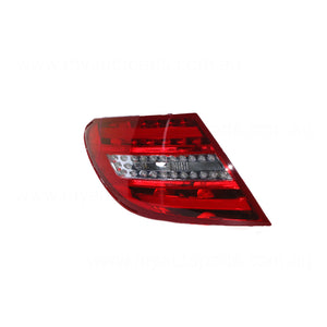 LED Tail Lamp Passenger Side Certified Suits Mercedes-Benz C Class W204/C204 8/2011 to 4/2016