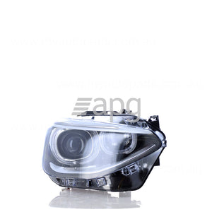 Certified Head Lamp Drivers Side suits BMW 1 Series F20 2012 to 2016