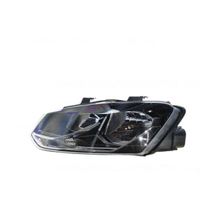 Halogen Head Lamp Passenger Side OEM Suits Volkswagen Polo 6R 2014 to 2018