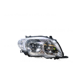 Head Lamp Drivers Side Certified Suits Toyota Corolla ZRE152R 2007 to 2010