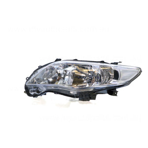 Halogen Head Lamp Passenger Side Certified Suits Toyota Corolla ZRE152R 2010 to 2013