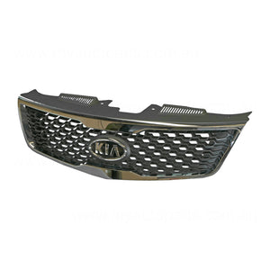 Chrome/Black Grille Genuine Suits Kia Cerato TD 2010 to 2013