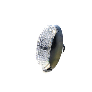 LED Red/Amber Marker - Clear Lens, 10-30V, ADR Compliant