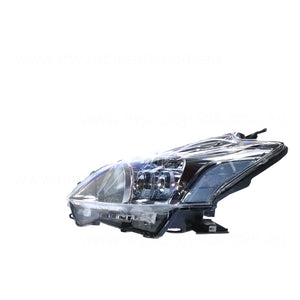 LED Head Lamp Passenger Side Genuine Suits Toyota Prius-V i-Tech ZVW40R 2012 to 2013