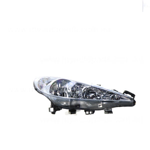 Head Lamp Drivers Side Certified Suits Peugeot 207 XR A7 2007 to 2009
