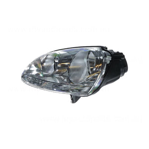 Chrome Head Lamp Passenger Side Certified suits Volkswagen Golf/Jetta 2004 to 2011