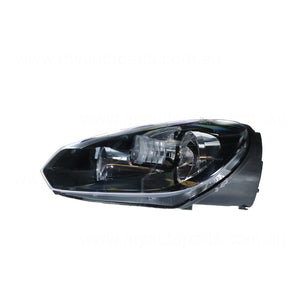 Halogen Head Lamp Passenger Side Certified Suits Volkswagen Golf MK 6 2009 to 2021