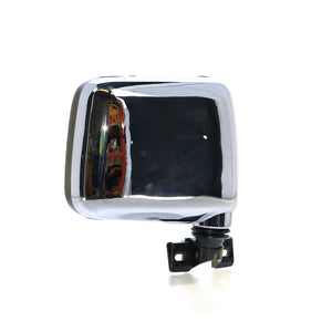 Door Mirror, Chrome, Drivers Side Aftermarket Suits Holden Rodeo TF 1988 to 2003