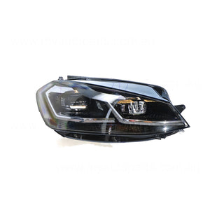 LED Head Lamp Drivers Side Genuine Suits Volkswagen Golf R MK 7 2017 On