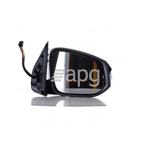 Door Mirror with Indicator Drivers Side Certified suits Toyota Hilux GUN126R/136R 2017 On