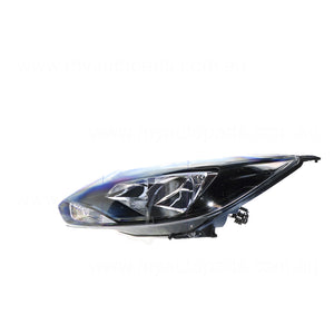 Black Head Lamp Passenger Side OEM Suits Ford Focus LW 2012 to 2015