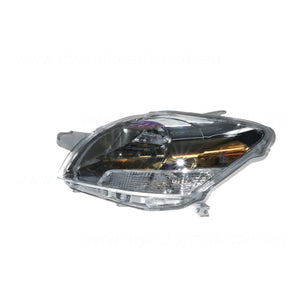Halogen Manual Adjust Head Lamp Passenger Side Genuine Suits Toyota Yaris NCP93R 2006 to 2016