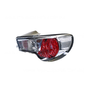 LED Red/Clear Tail Lamp Drivers Side Genuine Suits Toyota 86 ZN6R 2012 to 2016