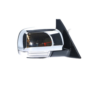 Chrome Door Mirror With Indicator Drivers Side OEM suits Mitsubishi Pajero 2008 On