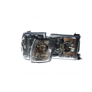 Performance Set Head Lamp with Corner Lamps Certified suits Toyota Hilux 9/2001 to 7/2004