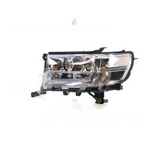 Bi-LED Head Lamp with Auto Levelling and DRL Passenger Side OEM suits Toyota Landcruiser 200 Series VX/Sahara 9/2015 On