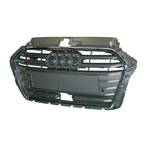 Grey Grille Genuine Suits Audi S3 8V 2016 On
