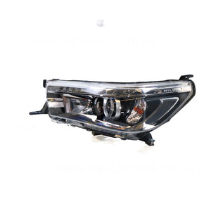 LED Head Lamp Passenger Side Genuine suits Toyota Hilux 120 Series 7/2015 to 5/2020