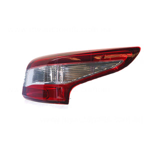 Black Red/Clear Tail Lamp Drivers Side Certified Suits Nissan Qashqai J11 2014 to 2018