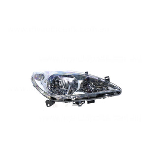 Halogen Head Lamp Drivers Side OES Suits Peugeot 307 T5 2001 to 2005