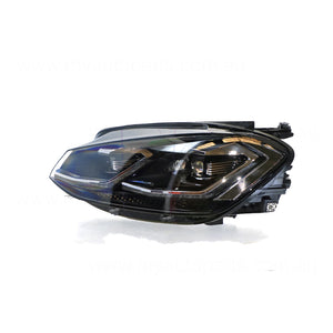 LED Head Lamp Passenger Side OEM Suits Volkswagen Golf R MK 7 2017 On