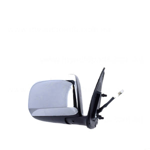 Chrome Door Mirror Electric Adjust Drivers Side Certified suits Toyota Hilux 15/25/26 Series Dual Cab/Xtra Cab 4WD SR5 2009 to 2010