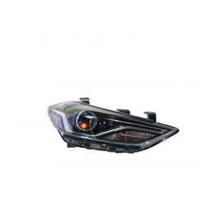 Bi-Xenon Head Lamp Drivers Side OEM Suits Hyundai Elantra AD SR Turbo 2016 to 2018