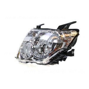 Xenon Chrome Head Lamp Passenger Side OEM suits Mitsubishi Pajero Exceed 2006 to 2009