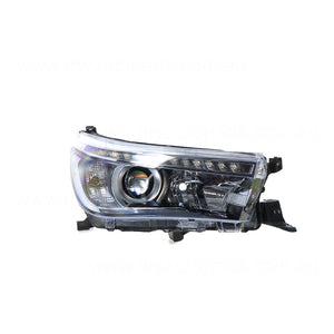 LED Head Lamp Drivers Side Certified suits Toyota Hilux 120 Series 7/2015 to 5/2020