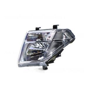 Head Lamp Passenger Side Genuine Suits Nissan Navara D40 2008 to 2015