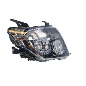 Halogen Black Head Lamp Drivers Side OEM Suits Mitsubishi Pajero NT 2009 to 2011