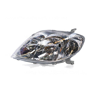Halogen Head Lamp Passenger Side Certified Suits Toyota Corolla ZZE122R 2001 to 2007