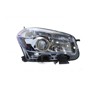 Halogen Electric Adjust Head Lamp Drivers Side Certified Suits Nissan Dualis J10 2010 to 2014