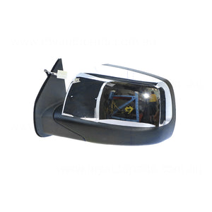 Chrome Door Mirror Electric Adjust Passenger Side Aftermarket Suits Ford Ranger PJ 2006 to 2009