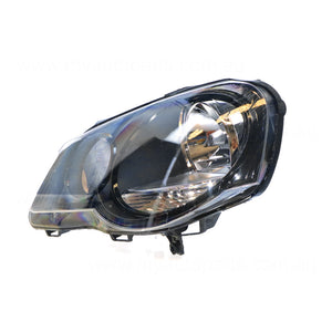 Halogen Head Lamp Passenger Side OEM Suits Volkswagen Polo GTi 9N 3 Door 2005 to 2010