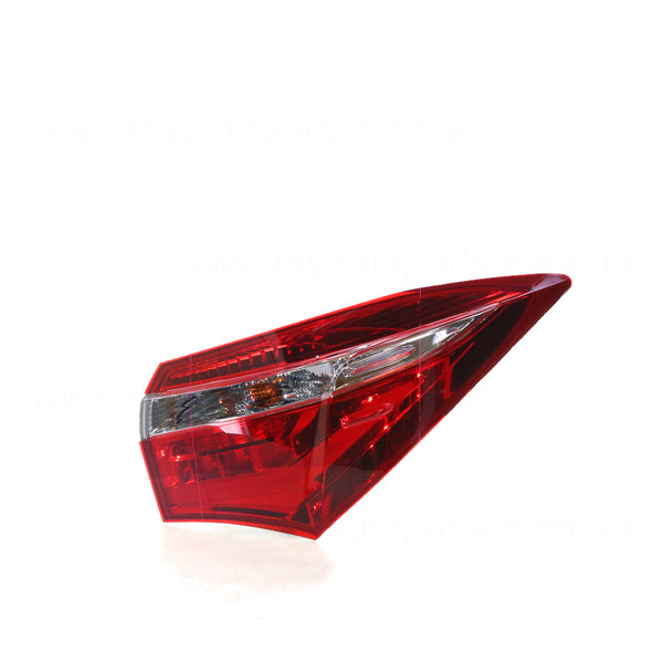 Red/Clear Tail Lamp Drivers Side OEM Suits Toyota Corolla ZRE172R 2013 to 2019