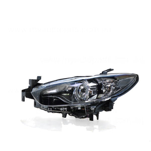 Bi-Xenon Head Lamp Passenger Side Genuine Suits Mazda 6 GJ 12/2012 to 12/2014
