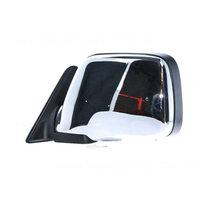 Chrome Door Mirror Electric Adjust Passenger Side Aftermarket Suits Toyota Landcruiser FZJ80R/HDJ80R/HZJ80R 1990 to 1998